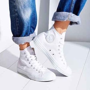 Converse All white high tops